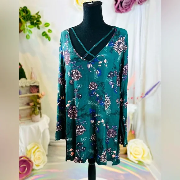 🌼 Free people 🌼 Heartbeat Floral Tunic Dress. Size XS - Picture 1 of 6